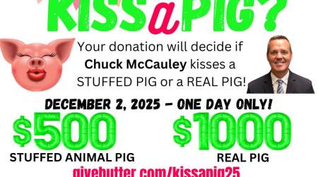 Photo of Kiss a Pig, Chuck McCauley!.