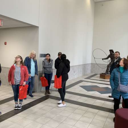 Students and mentors tour RSU Claremore.
