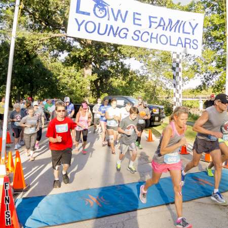 Runners start the 5K.