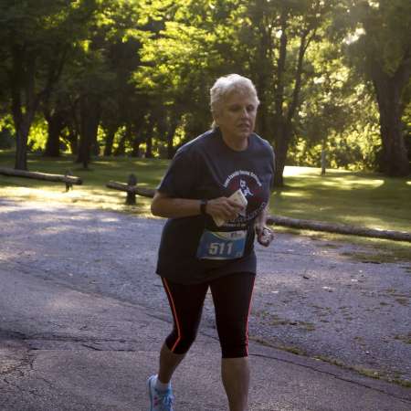 Runners along the course.