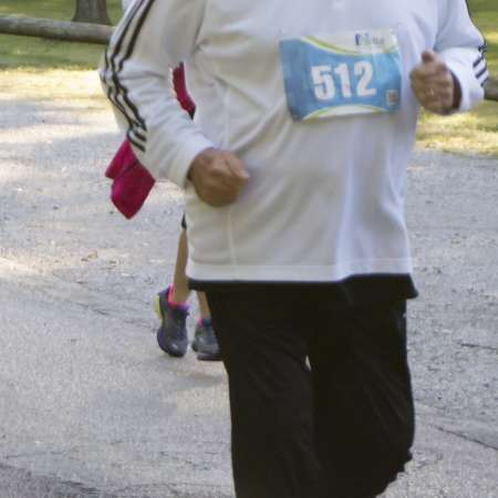 Runners along the course.