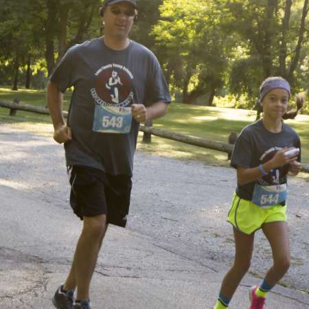 Runners along the course.