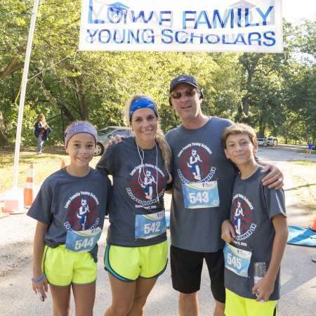 Family poses after the race.