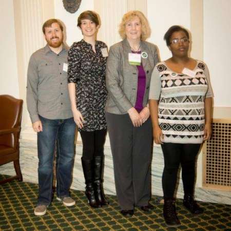 Mentor of the Year Cindy D., and her mentee Miracle M. at Mentor Day at the Capitol.