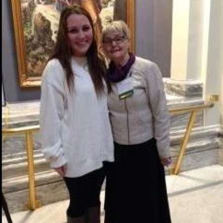 Student Katy B. and Mentor Joan B. at Mentor Day at the Capitol.