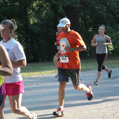 Runners as they go through the course.