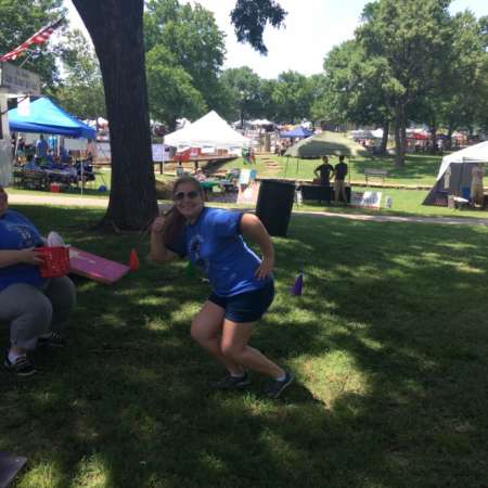 Christina volunteers at SunFest.