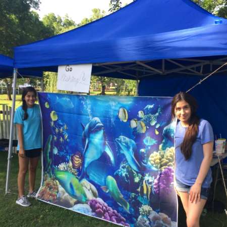 Daniela & Daisy volunteer at SunFest.