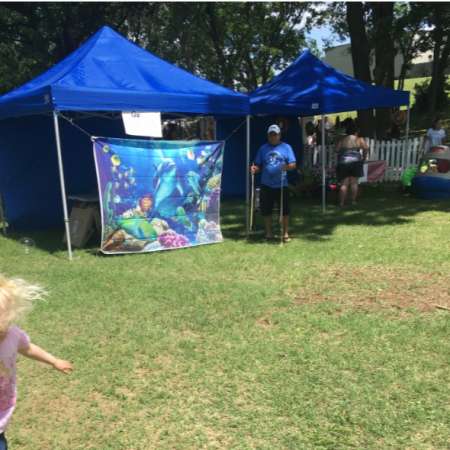 Volunteer booths at SunFest.