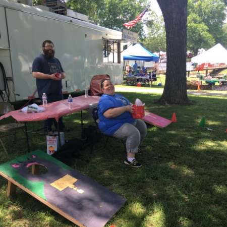 Valerie and Bradley volunteer at SunFest.