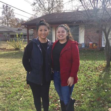 Mentor of the year Julie with her mentee Marisol.