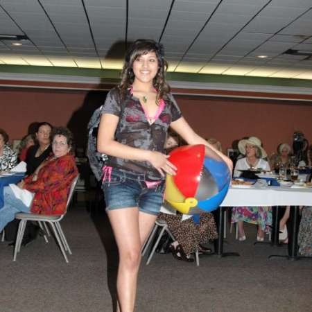 Students help in fashion show.