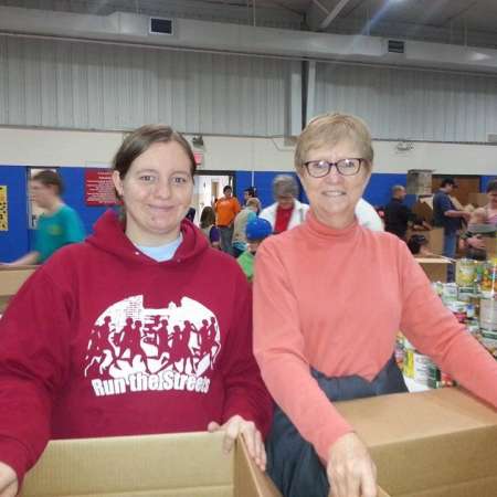 Bailey and Jane help to pack their box.