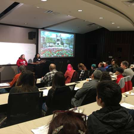 Julie and Marisol discuss attending Mentor Day.