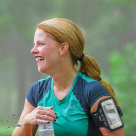 Runner resting after finishing the race.