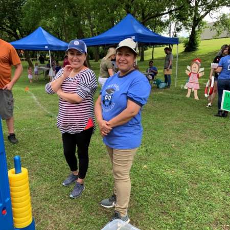 Parents volunteer at SunFest.