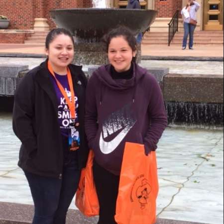 Abril and Marisol at OSU Tour