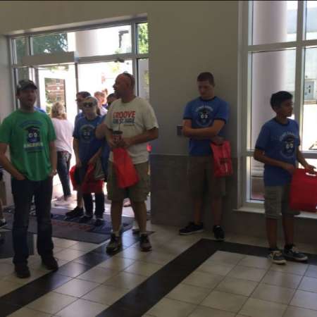 Students tour Baird Hall.