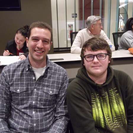 Student Jacob R. and mentor Stephen M.