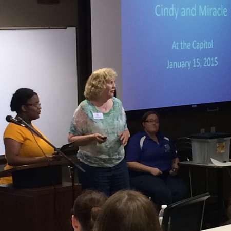 Our mentor of the year, Cindy Dronyk and her mentee Miracle give their experience at Mentor Day at the Capitol.