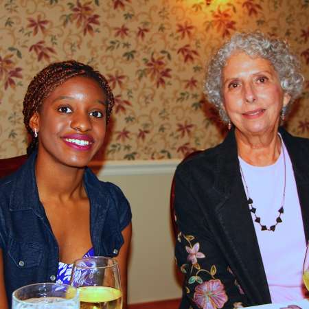 Tymara with her mentor Fran at the Senior Luncheon.