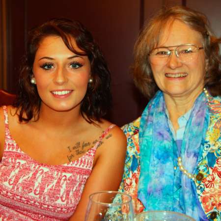 Somer with her mentor Deborah at the Senior Luncheon.