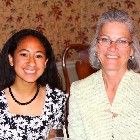 Clara and her Mentor Laurie at the Senior Luncheon.