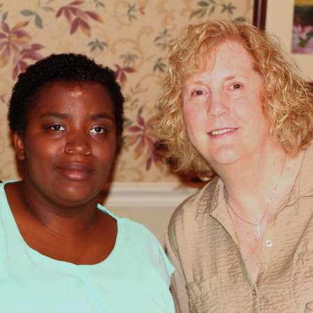 Miracle and her mentor Cindy at the Senior Luncheon.