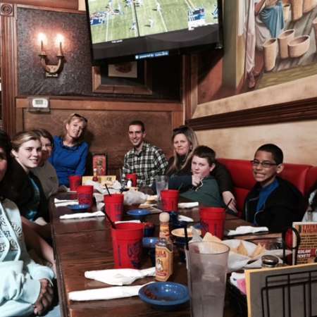 Group at lunch after OSU Tour.